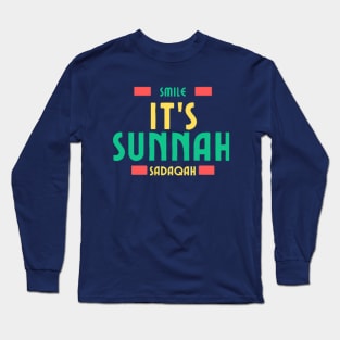 Smile it's Sunnah & Sadaqah Long Sleeve T-Shirt